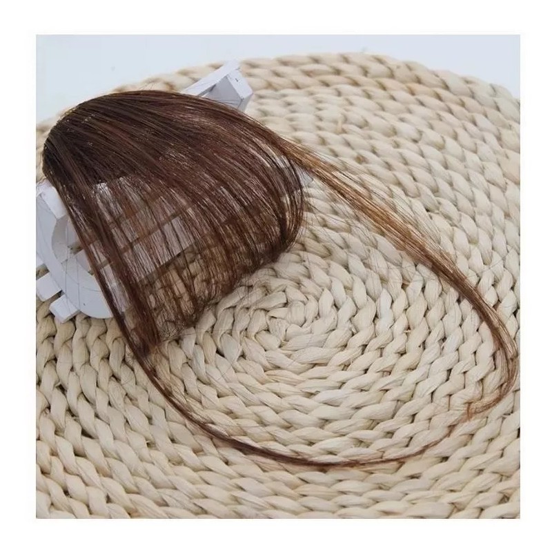 MUJER Pelucas Con Clip Copete Fleco Postizo Sinteticas Flequillo