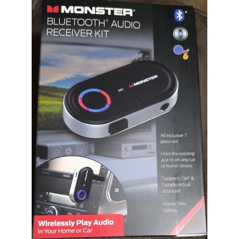 Monster BRAND NEW MONSTER Monacor Audio Receiver Set, Black (MBA9-1009-BLK)