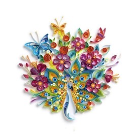 Misscrafts 36 Colors Paper Quilling Strips 3/5/7/10mm Width 20.8 inches/53cm Length 4 set 720 Strips