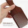 IWOWHERO 2Pcs Wooden Long Tooth Hair Comb Wide Flat Comb