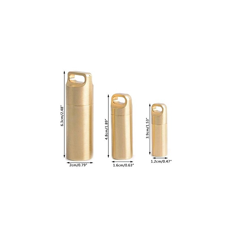 Vogueing Tool Small Pill Box Portable Metal Waterproof Pill Box