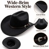 Western Cowboy Hat for Men & Women – 56–58cm Wide-Brim