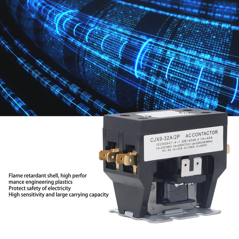 AC Contactor 2 Pole Universal Heavy Duty 32Amp 220V for
