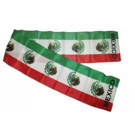 RFCO Mexico Mexican Hispanic Printed Knitted Style Scarf 8x60