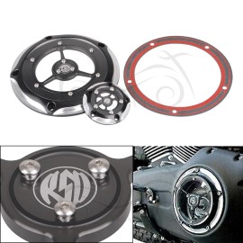 Unbranded RSD Clear Derby Timing Timer Cover For Harley Road Glide Softail Fatboy Models