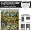 KAIRA Classic Art Shower Curtain A Garden of Earthly Delights