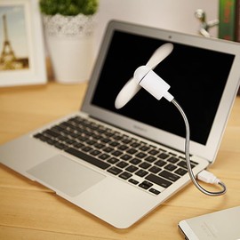 Zerodeko Usb Mini Fan Flexible Gooseneck Portable Silent Cooling Fan for Laptop Office Home Travel