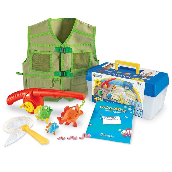 Learning Resources Pretend & Play Fishing Set - 11 Pieces,
