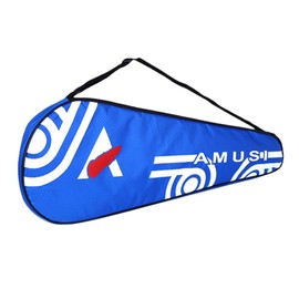 Badminton Bag for 2 Rackets, Oxford Racket Bag, Waterproof Racket Cover with Zip, Badminton Racket Carry Bag, Shoulder Bag, Thickened Racket Protective Case, Backpack