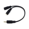Maincore 20cm 2.5mm Stereo Jack to 2 x 2.5mm Socket