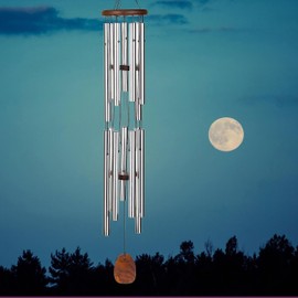 Woodstock Chimes Signature Collection, Woodstock Clair de Lune Chime, 40'' Famous Melodies Wind Chimes for Outdoor, Patio, Home or Garden Décor (WCDL)
