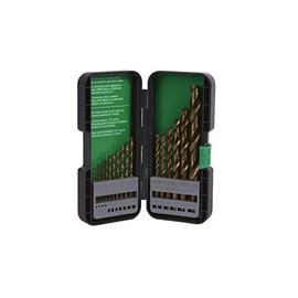 Metabo HPT Drill Bit Set, 17 Piece, Gold Oxide, Twist | 115136M
