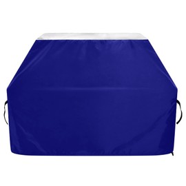 BBQ Grill Cover 65Inch Waterproof Heavy Outdoor Barbecue Gas Grill Covers Fade and UV Resistant Smoker Covers with Adjustable Drawstring for Dust Wind Royal Blue