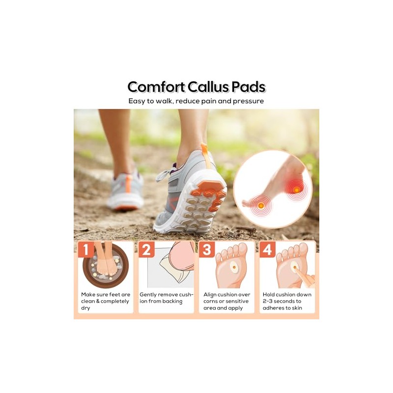 75 almohadillas para callos en dedos y pies, almohadillas de