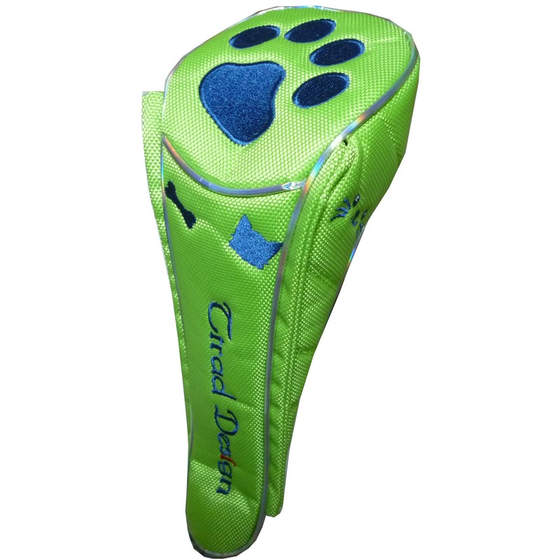 Golf Head Cover Driver Paw Magnetic (Green, Driver)