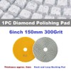 MiJunHD Diamond Polishing Pad, 6 inch 150 mm 300 Grit