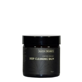 Alucia Organics Certified Organic Deep Cleansing Balm 50g - Pure, Natural, Cruelty Free, Hot Cloth Method, for Removing Makeup, Impurities