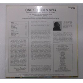 SING CHILDREN SING SONGS OF THE UNITED STATES VINYL TC 1558