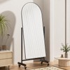 Arched Full Length Mirror with Wheels 65" x 24", Adjustable