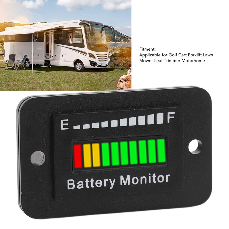 12V 24V 48V 60V 72V LED Battery Monitor Meter Battery