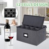 homyfort Stemware Storage Cases - Durable Wine Glass Storage, Hard