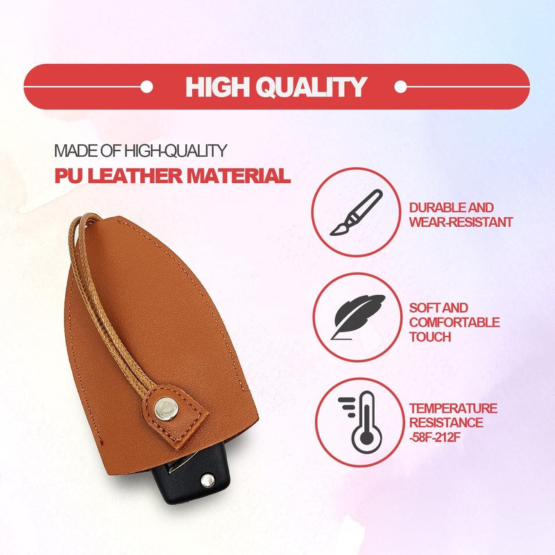 2PCS reative Pull-Out Key Case Cover - Car Key Pouch