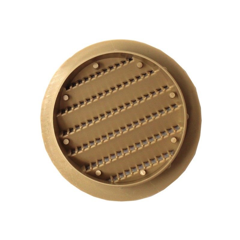3" Round Green or Tan Plastic Louver Soffit Air Vent
