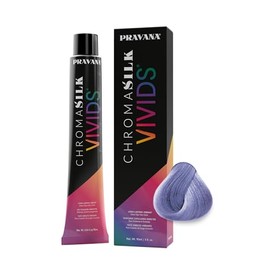 PRAVANA ChromaSilk VIVIDS Everlasting Tono Periwinkle, Tinte de Fantasía Semipermanente de Alta Intensidad, Color Vibrante Sin Amoníaco para Brillo Profesional, 90ml / 3oz