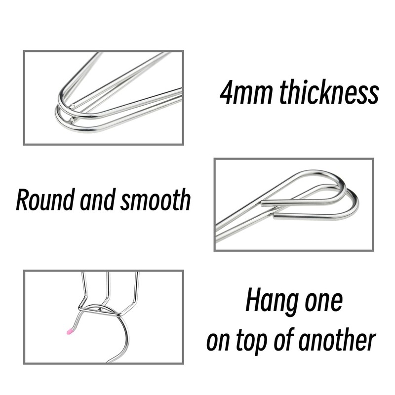 Stainless Steel Shoe Drying Rack 4 Pack, Shoe Hanger(A)