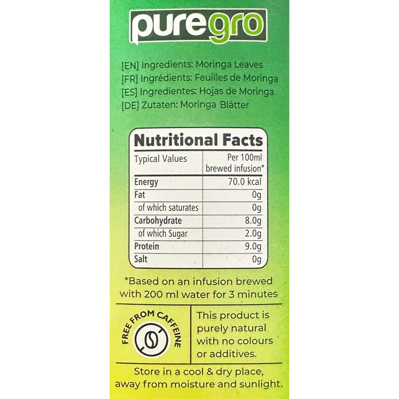 Puregro Pure Moringa Tea 40g (20 Tea Bags) | PACK