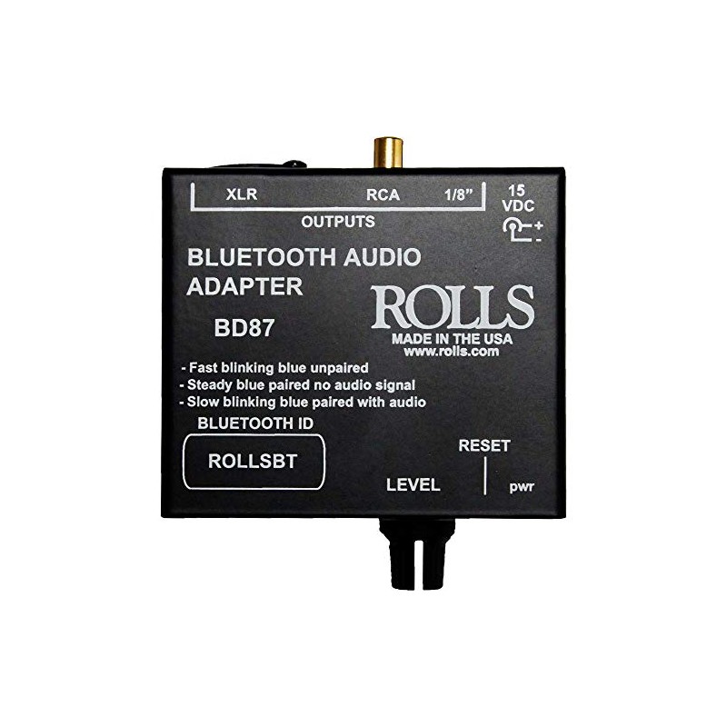 ROLLS Bluetooth Audio Adapter BD87 Black