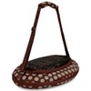 Petmate 21789 Curvations Underseat Small Pet Traveler with Dots, Brown/Gray