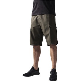 Urban Classics Men's Camouflage Cargo Short, Green - Grün (olive 176), (Manufacturer Size: 28)