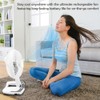 Technical Pro Adventure Series Rechargeable Desk/Wall Fan with LED Work