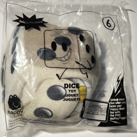 McDonald's McDonalds Happy Meal Toy Emoji Dice #6 Plush Keychain Clip
