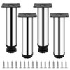 15 cm/5.91" Furniture Legs, 4 Pcs 0-10 mm/0-0.39 In Adjustable