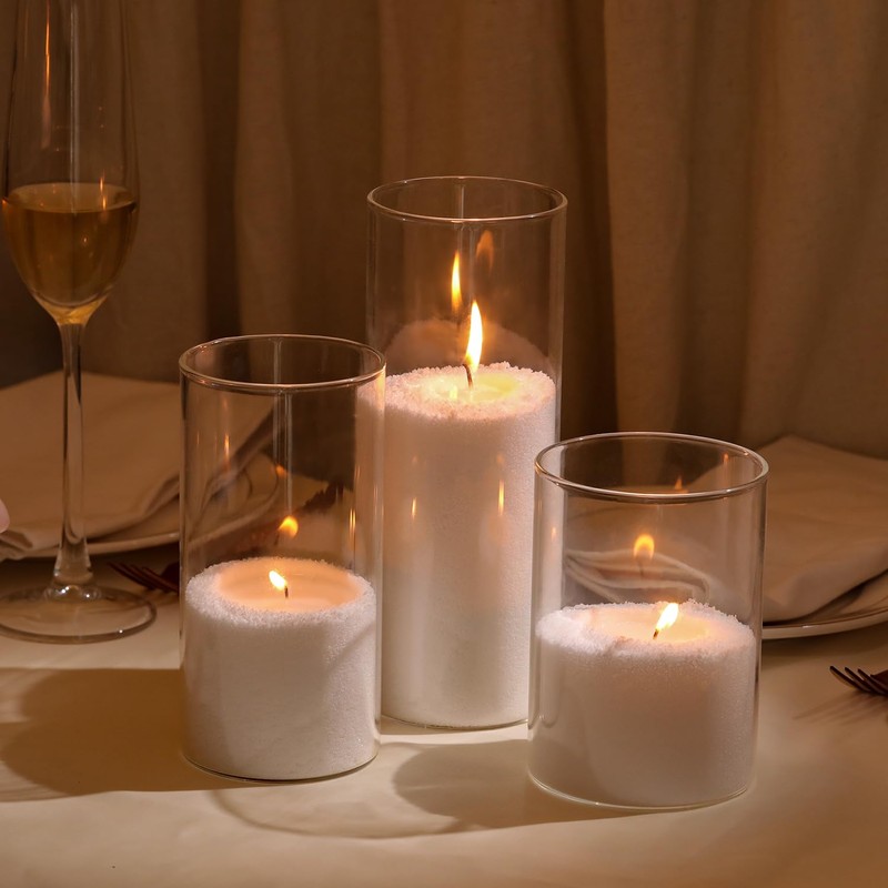 18oz Scented Candle Sand Wax, Sandalwood & Jasmine Scented Pearled