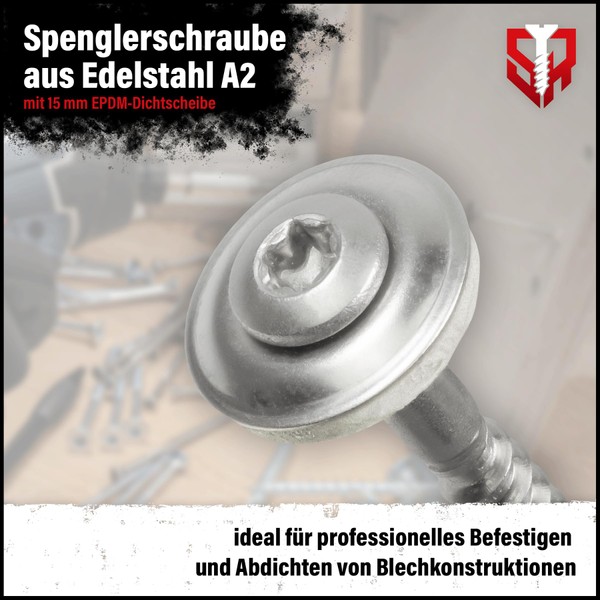 SCREW REBEL 200 Stck SCREW REBEL Spenglerschrauben 4,5 x 30