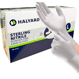 Omnitex 200pk Sterling Grey Nitrile Gloves | EN455, EN374 Medical Grade | AQL 1.5 | Disposable Powder Free Non Sterile Gloves, Ambidextrous | Latex Free | Food Safe (Small (Box 200))