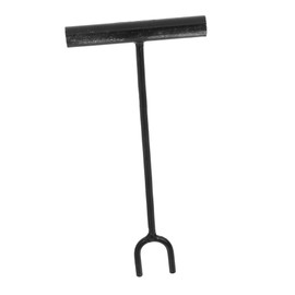 POPETPOP Heavy Duty T Handle Utility Key with Multipurpose Hook for Water Shut Off and Valve Control Iron Construction Radiator Gas Shutoff Tool Long U Shaped Valve Wrench