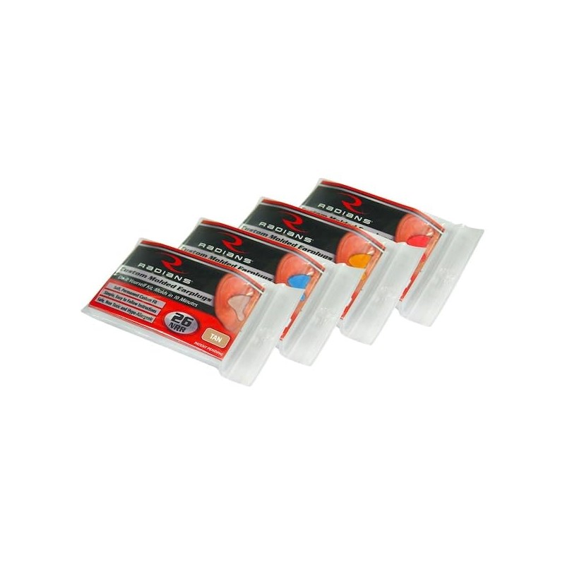 Radians CEP001-R Tapones Moldeados a Medida (Rojo)