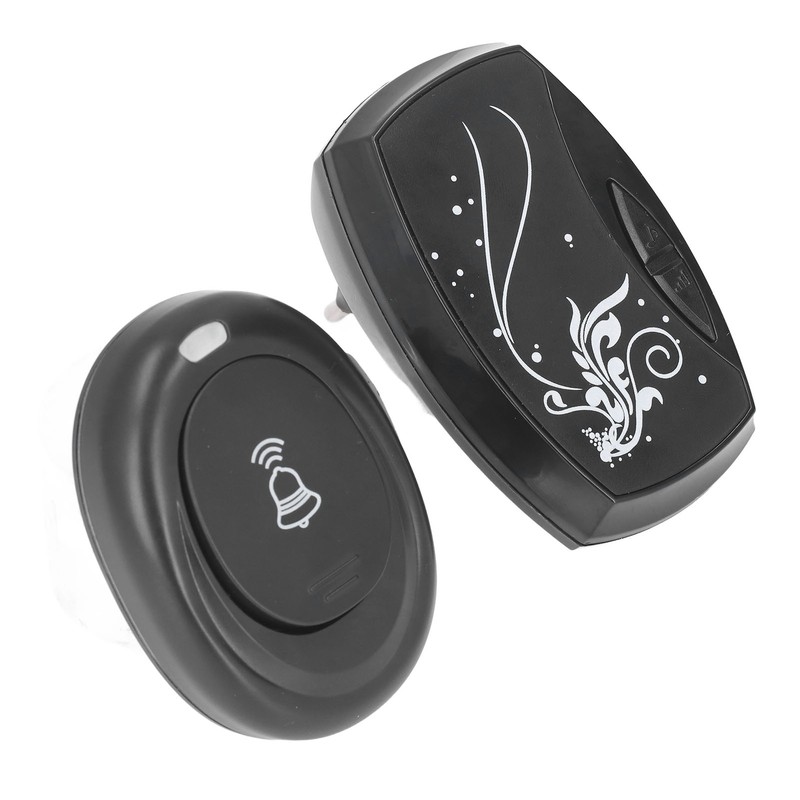 Wireless Doorbell with LED Flash Light Remote Control Music Doorbell