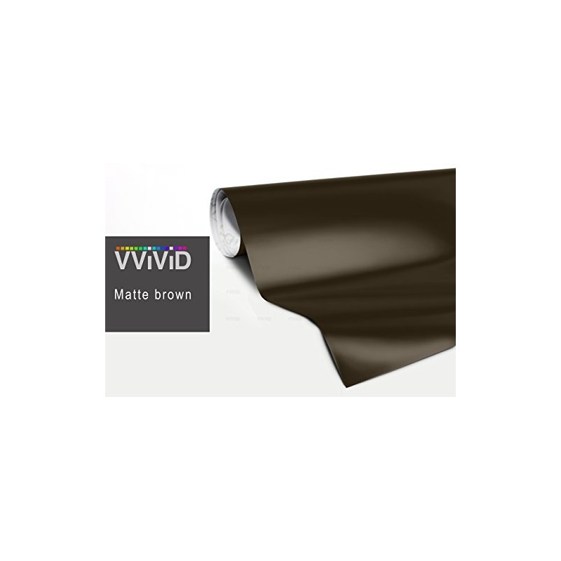 VViViD XPO Matte Brown Vinyl Wrap Roll with Air Release