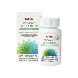 GNC Women's Ultra Mega Multivitamin 50+ (60 Tablets) 30-Day Supply x 3 / GNC 우먼스 울트라메가 멀티비타민 50+ (60정) 30일분 x 3개