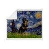 CafePress Starry Night Rottweiler Throw Blanket Super Soft Fleece Plush