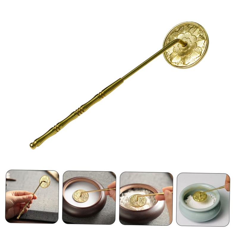 Mobestech Incense Powder Presser Mold Tool for Aromatherapy Long Handle