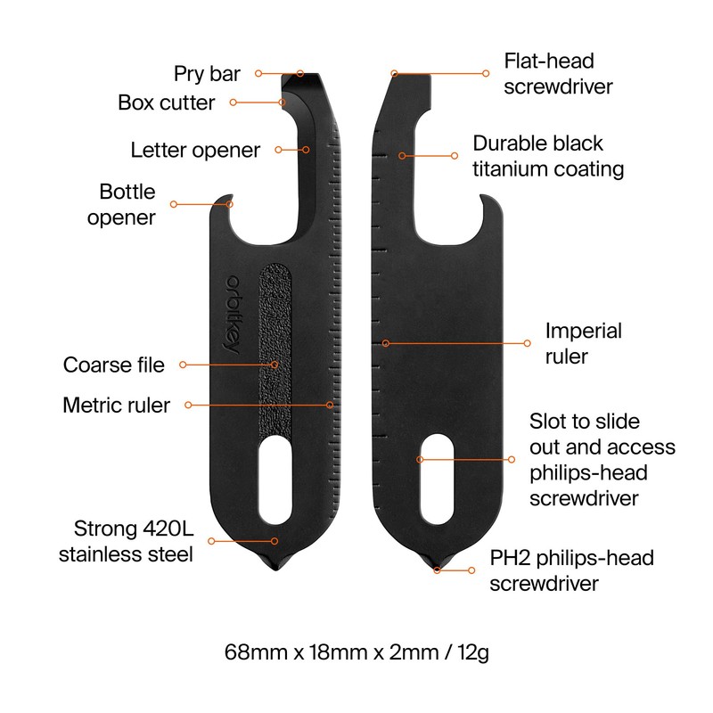 Orbitkey Multi-Tool V2 - Black