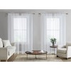 Laura Ashley Lehman 4 Panel Sheer Curtains with Rod Pocket,