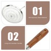 Strainer Spoon Long Wooden Handle 304 Stainless Steel Anti Scald