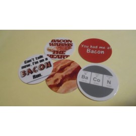 Unbranded Pre Cut One Inch Bottle Cap Images! I LOVE BACON PHRASES #2 with Free Shipping - photo, 15 images